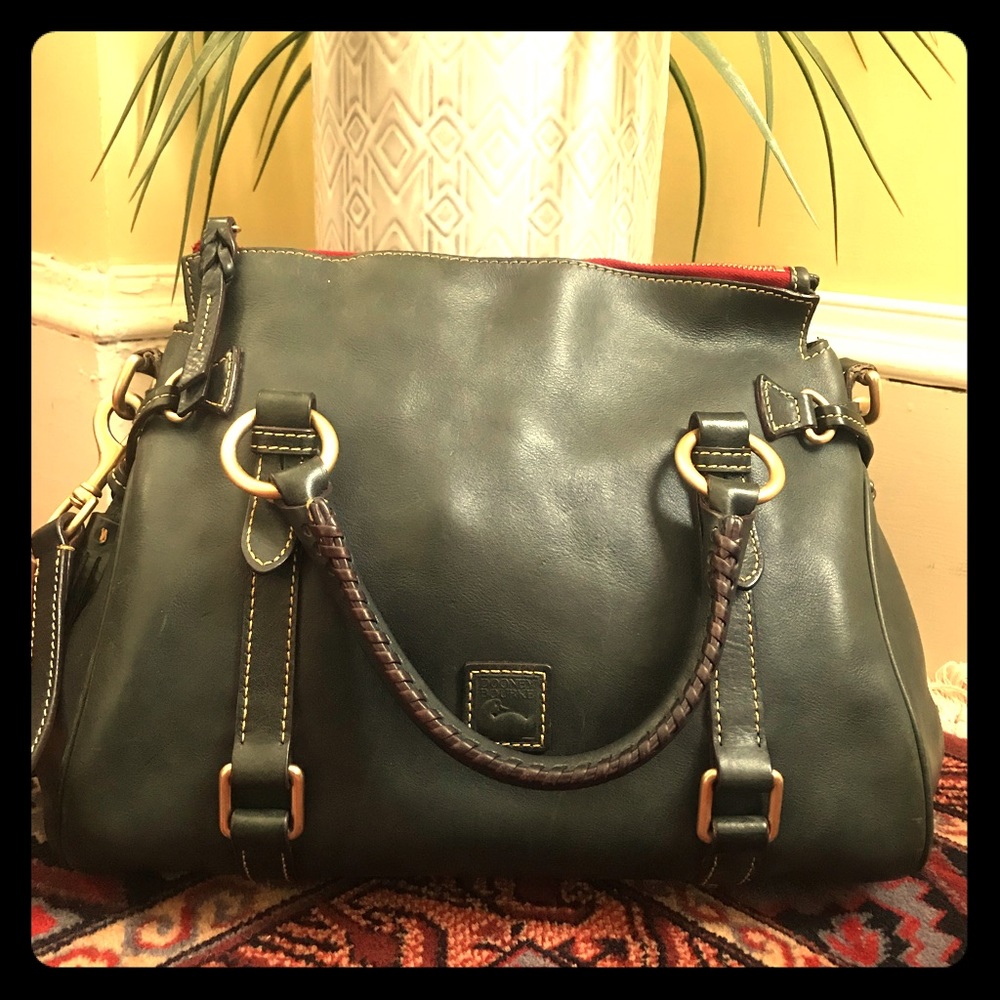 Dark green Dooney & Bourke Florentine Satchel.